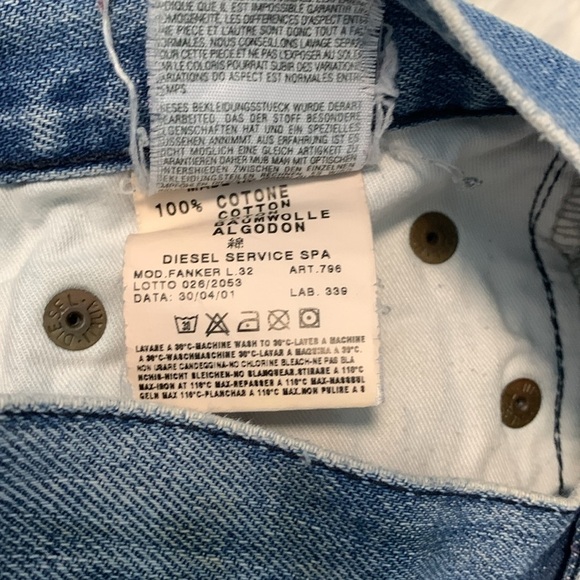 Vintage Diesel Cut-Off Denim Shorts - Picture 5 of 11